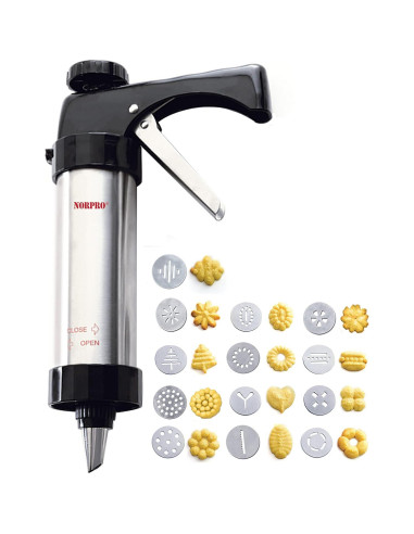 Prensa de Galletas Norpro 3299 Acero Inoxidable 1 Taza