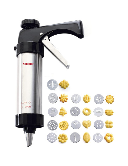 Prensa de Galletas Norpro 3299 Acero Inoxidable 1 Taza