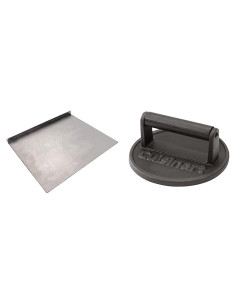 Piedra de Plancha Acero Carbono 45,72x38,1cm Char-Broil + Prensa Cuisinart