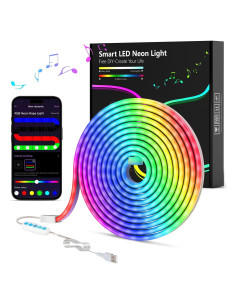 Luz de Cuerda LED RGB OJQ 1.98m Sincronización Música DIY