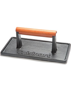 Prensa de Parrilla Hierro Fundido Cuisinart CGPR-221 + Dome 9" 2