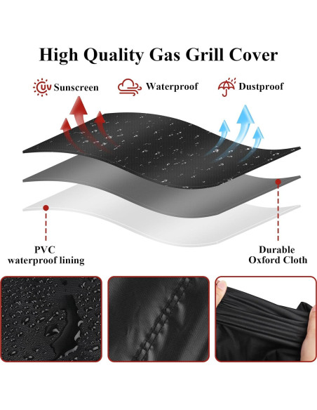 Funda Impermeable Andacar para Parrilla Cuisinart GR-300WSP1