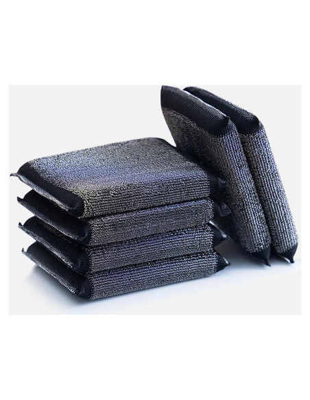 Esponjas de Acero Inoxidable EdgeVue - Paquete de 6