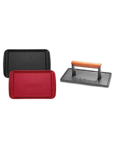 Bandejas de Asar Cuisinart CPK-200 + Prensa Hierro Fundido