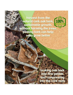 Trivete de Corcho KITLAB 20 cm Resistente al Calor - 4 Pcs 2