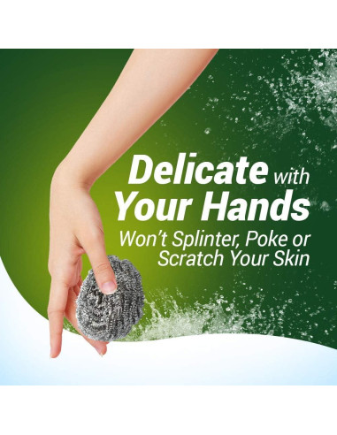 Esponjas de Acero Inoxidable Fuller Brush - 3 Piezas Alta Resistencia