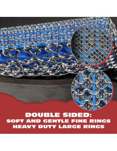 Esponja de Cadena de Hierro Fundido Knapp Made 10x8.9 cm