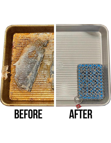 Esponja de Cadena de Hierro Fundido Knapp Made 10x8.9 cm