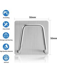 Soporte Adhesivo para Esponjas Luckyiren Acero Inoxidable 2