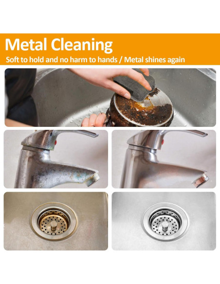 Almohadillas de lana de acero 0000 MAQIHAN 15 piezas 6.5 cm