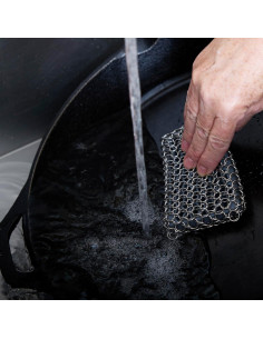 Esponja de Fregado RSVP International Acero Inoxidable 10,9x7,9cm 2