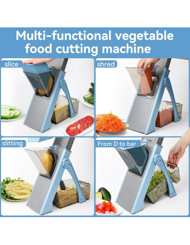 Rebanador Mandolina Seguro XAYCDEHN Ajustable 0.1-8mm