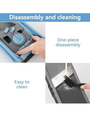 Rebanador Mandolina Seguro XAYCDEHN Ajustable 0.1-8mm