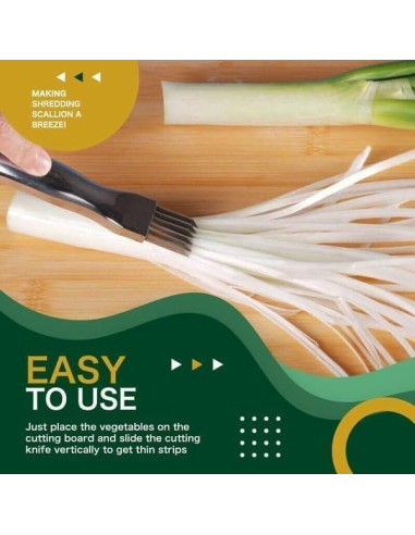 Cuchillo de Acero Inoxidable Shred Silk para Verduras 2025