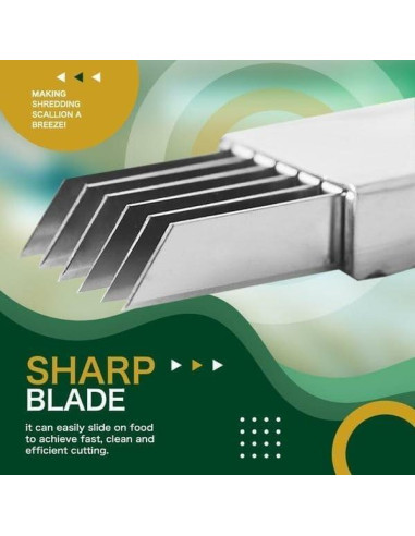 Cuchillo de Acero Inoxidable Shred Silk para Verduras 2025