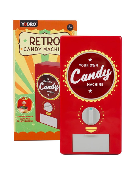 Dispensador de Caramelos Retro YORBO 25.9 cm Rojo