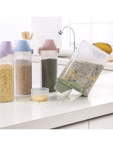 Contenedor de Almacenamiento PISSION para Comida Mascotas Azul