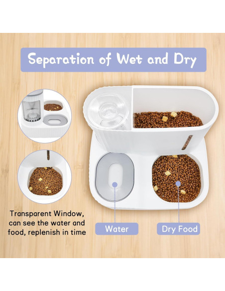 Comedero y Bebedero Automático Kathson 3L Verde para Gatos