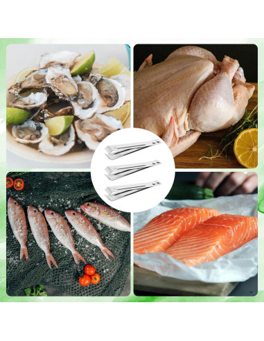 3 Piezas Pelador de Ajo Acero Inoxidable NQEUEPN