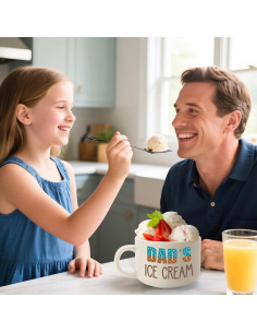 Set de Tazón de Helado y Pala Papá YUEYUQIU 600ml 2