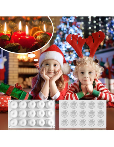 Molde de Silicona Manzana SIQINZONGWA 15 Cavidades 3D