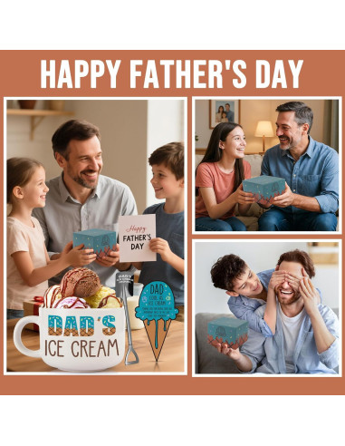 Set de Tazón de Helado y Pala Papá YUEYUQIU 600ml