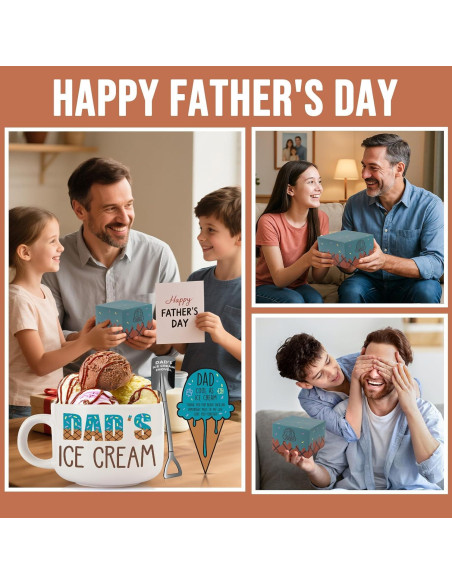 Set de Tazón de Helado y Pala Papá YUEYUQIU 600ml