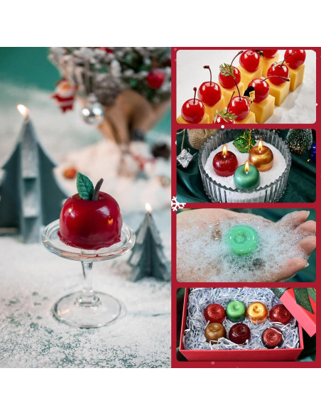 Molde de Silicona Manzana SIQINZONGWA 15 Cavidades 3D