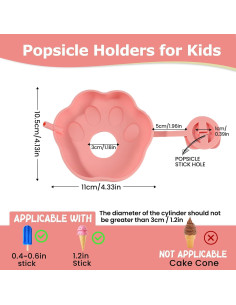 Soportes de Paletas de Silicona HULIYANG para Niños 2