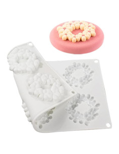 Molde de Silicona 3D Flor 6 Cavidades Mostsom 30x17.8 cm