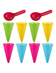 Conjunto de Juguetes de Playa TOYANDONA 10 Piezas Conos de Helado