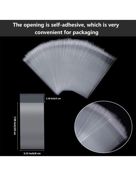 Boao Set 200 Piezas Palitos y Bolsas de Helado 21x8 cm