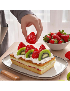 Molde de Silicona Fresa 4 Cavidades FdcLixuvol 12x10x3.5 cm 2