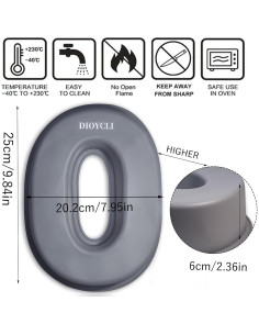 Molde de Silicona para Pastel Número 0 Dioycli 10 Pulgadas 2