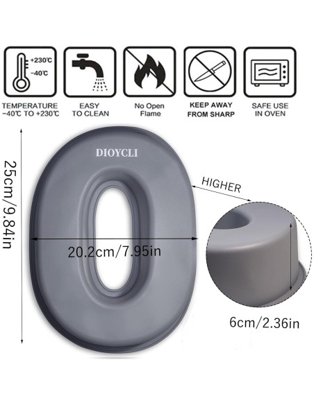 Molde de Silicona para Pastel Número 0 Dioycli 10 Pulgadas