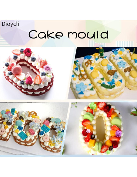 Molde de Silicona para Pastel Número 0 Dioycli 10 Pulgadas