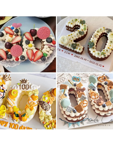 Molde de Silicona para Pastel Número 0 Dioycli 10 Pulgadas