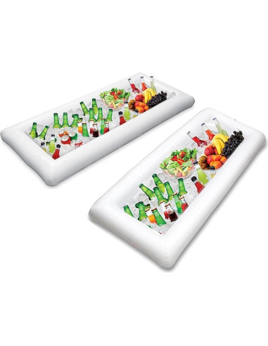 Bandeja de Servicio Inflable Jasonwell 2 PCS Enfriador de Hielo