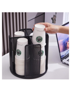 Dispensador de Tazas de Café YTROG 360 con 4 Compartimentos