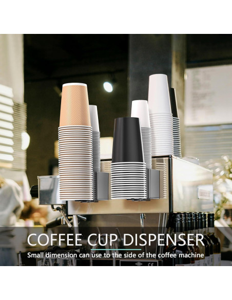 Dispensador de Tazas TOWARDFUN 2 Asientos Gris Oscuro