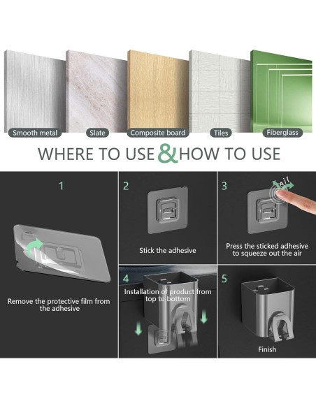 Dispensador de Tazas TOWARDFUN 2 Asientos Gris Oscuro