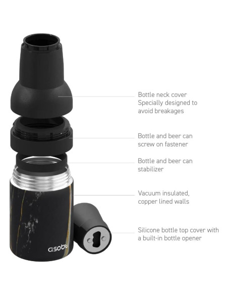 Enfriador de Cerveza Asobu Frosty Beer 2 Go Acero Inoxidable