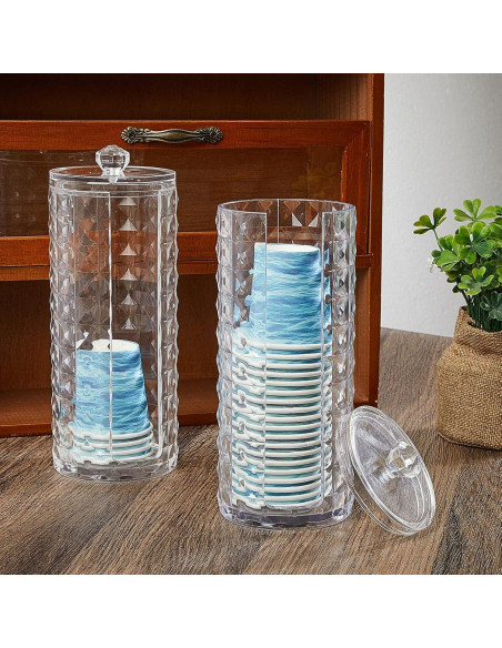 Dispensador de Tazas de Baño Skylety 2 Pcs Transparente