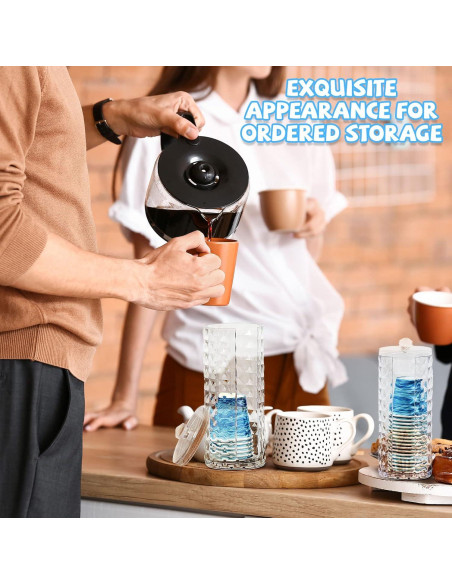 Dispensador de Tazas de Baño Skylety 2 Pcs Transparente