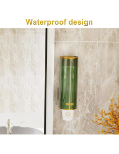 Dispensador de Tazas Talkson Verde 4-7 oz Montado en Pared 2