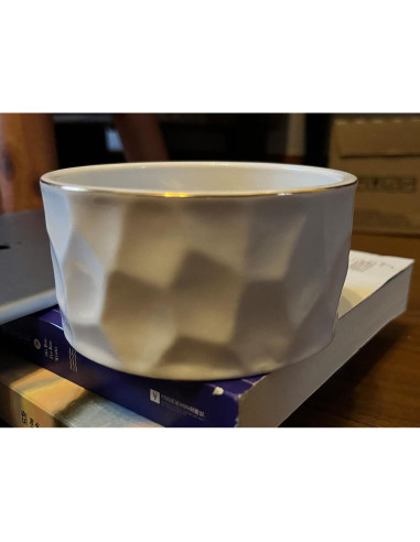 Soporte de Clips de Papel Cerámica Aewill Blanco 8.89 cm