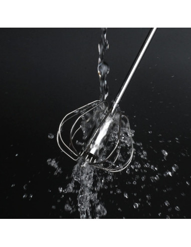 Batidor de huevos semiautomático Fnoko 25,4/30,5/35,6 cm acero