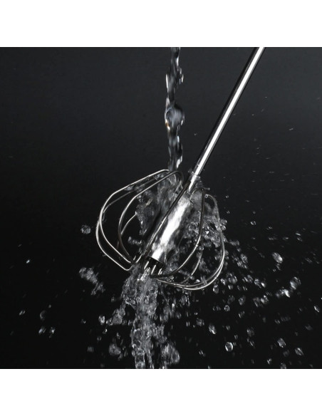 Batidor de huevos semiautomático Fnoko 25,4/30,5/35,6 cm acero