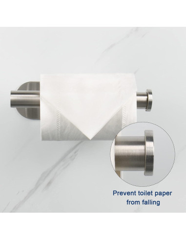 Soporte de Papel Higiénico NearMoon Acero Inoxidable 2 Pzas