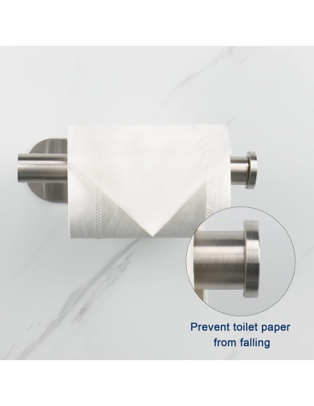 Soporte de Papel Higiénico NearMoon Acero Inoxidable 2 Pzas